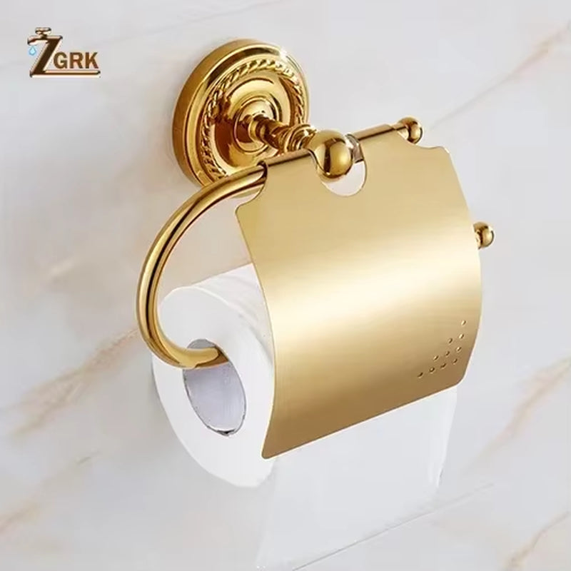 Gold Bathroom Accessories Bath Brass Soap Dish Set Toilet Life Bathroom Rack Paper Holder Bathroom Appliance