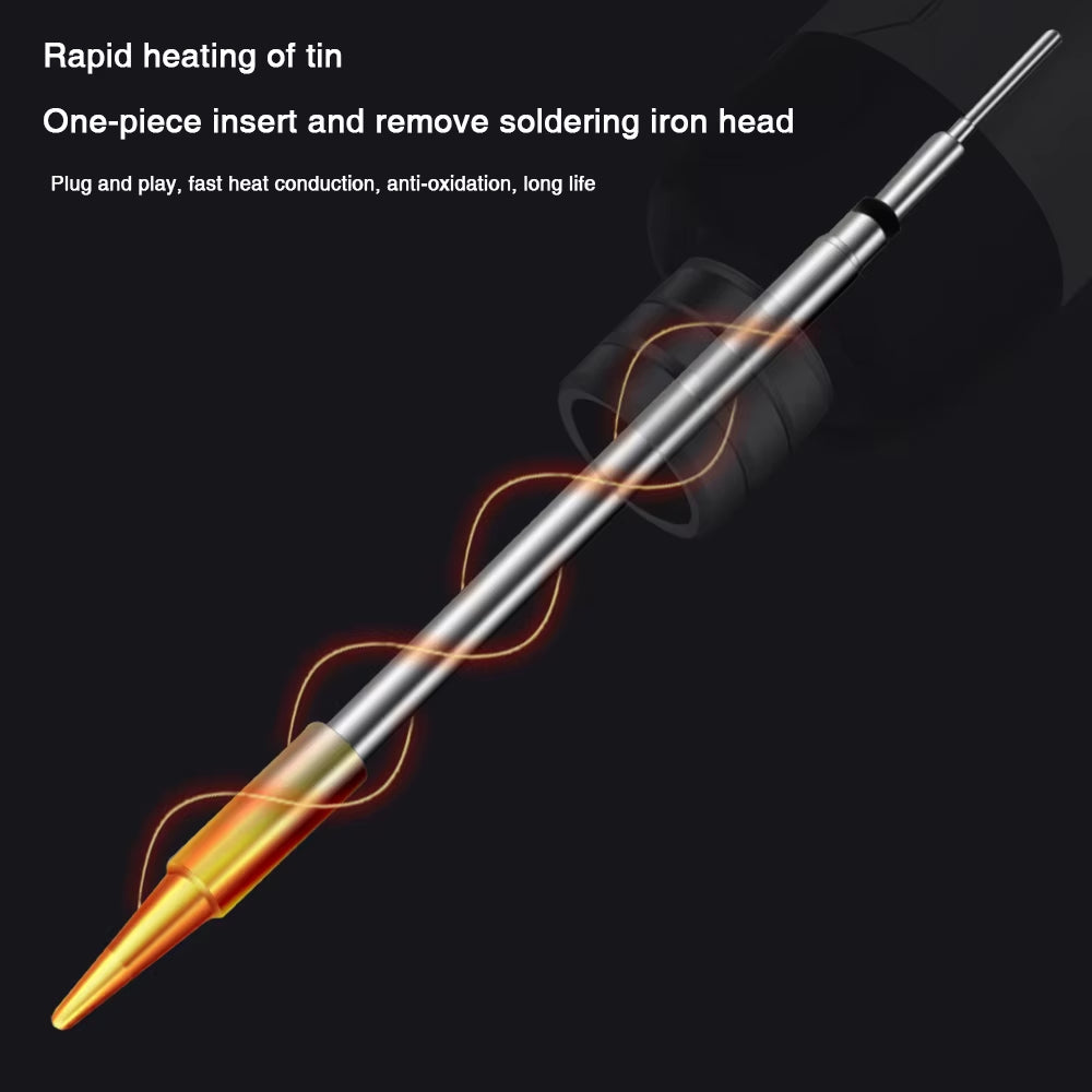 USB Soldering Iron Mini Small Soldering Iron Set Portable Household Type-C Interface 800Mah Battery Adjustable Temperature