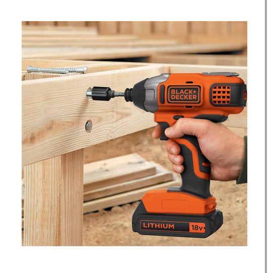 BLACK+DECKER 18V Cordless Impact Driver - BODY ONLY (Battery not included)