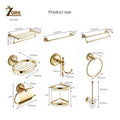 Gold Bathroom Accessories Bath Brass Soap Dish Set Toilet Life Bathroom Rack Paper Holder Bathroom Appliance