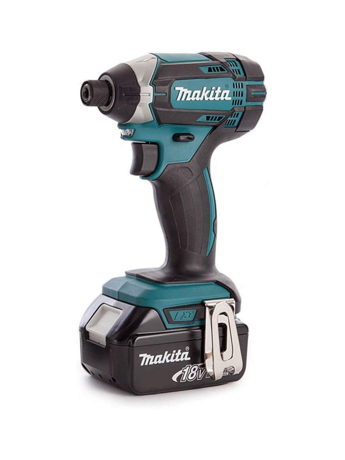 Makita 18V Impact Driver Body with 1 x 5Ah Battery - Blue/Black