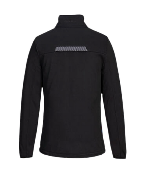 Full Zip Tech Fleece by Portwest - Black / Grey