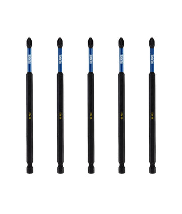 Long Series 150mm PZ2 Magnetic Screwdriver Bit Set - 5 Piece