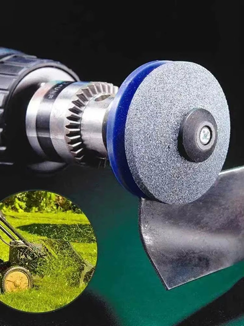 Sharpening Made Easy: Electric Lawn Mower Sharpener with Wear-Resistant Grinding Head and Whetstone Sander