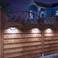 Solar Light Outdoor Street LED Lights Control Induction Courtyard Decoration Solar Fence Wall Light Semi-Circular Energy-Saving