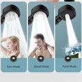 High Pressure Shower Head Water Saving 3 Modes Shower Heads Adjustable One-Key Stop Water Massage Sprayer Bathroom Accessories