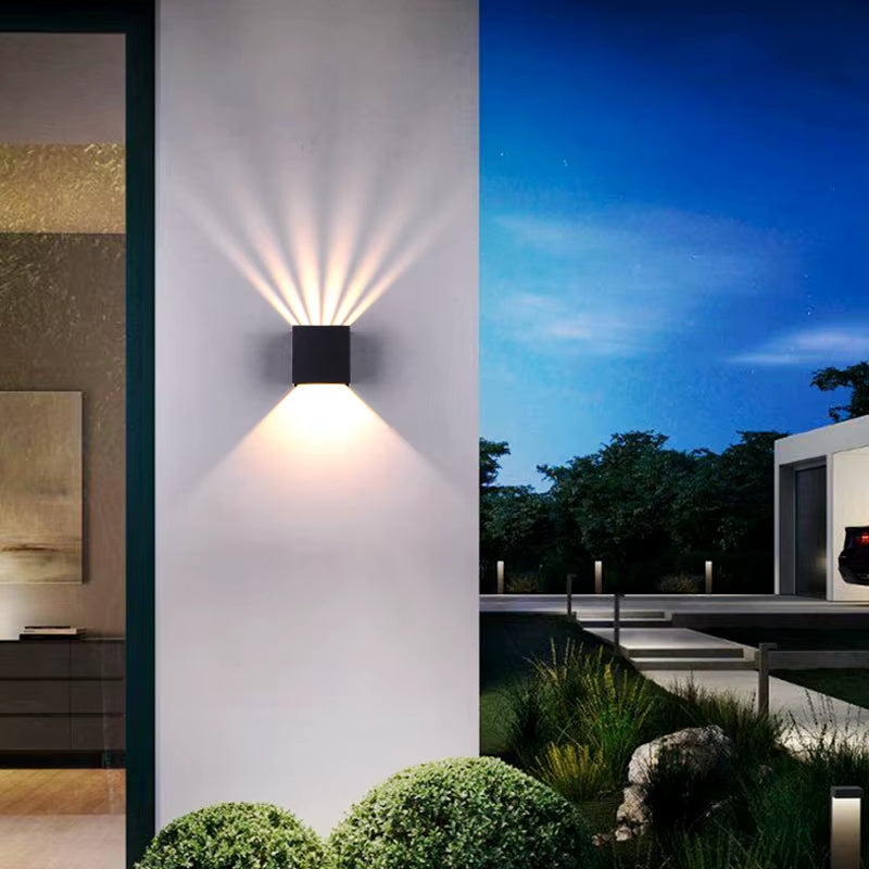 Modern Waterproof LED Wall Lights - Aluminum IP65 Outdoor Porch and Garden Lighting