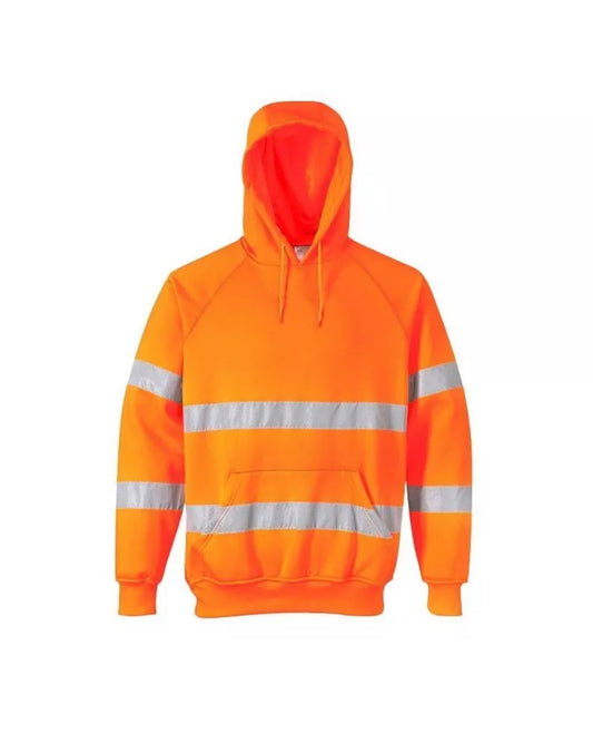 Mens Hi Vis Site Hoodie - Orange