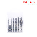 Hex Shank Titanium Plated HSS Screw Thread Metric Tap Drill Bits Screw Machine Compound Tap M3 M4 M5 M6 M8 M10 Hand Tools