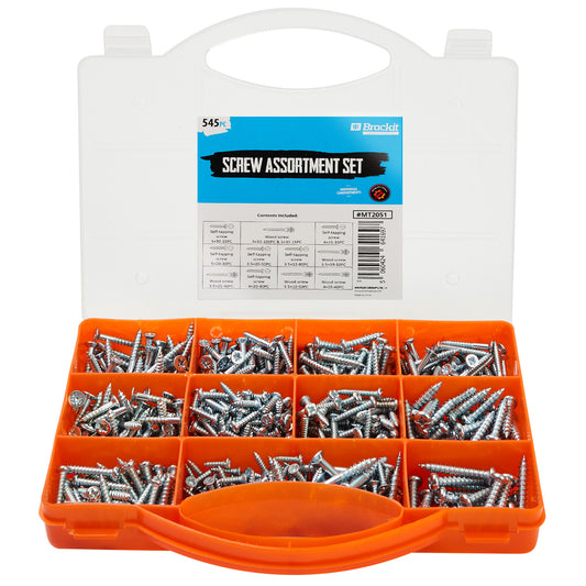 Self Tapping Assorted Screws (545 Piece)