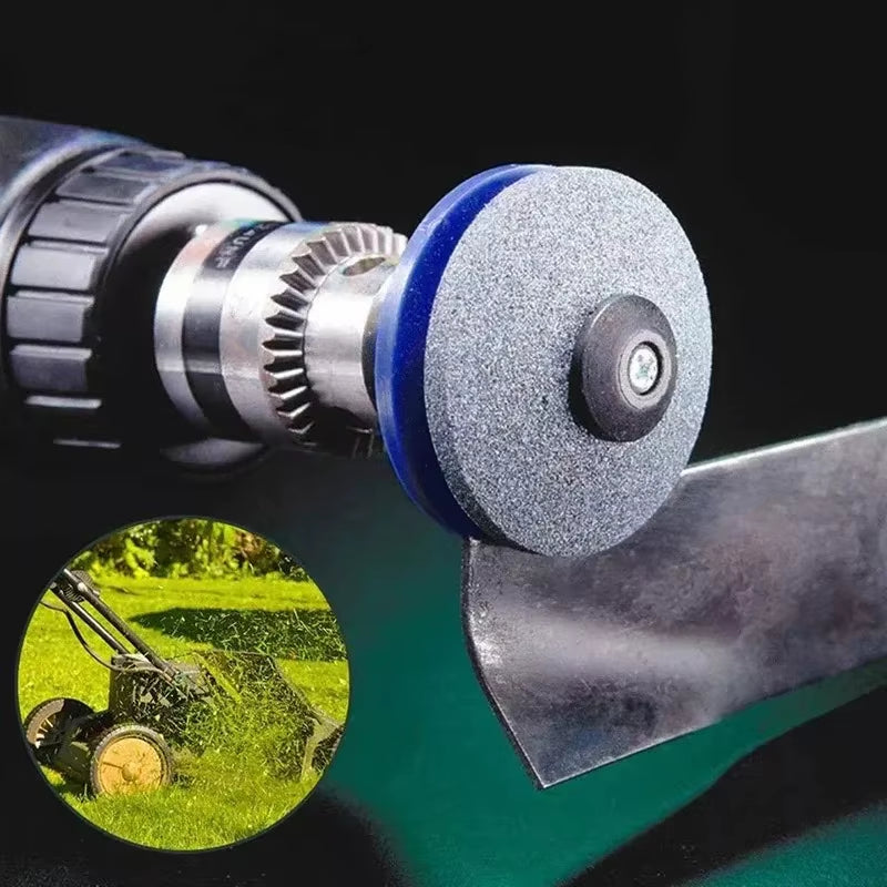 Sharpening Made Easy: Electric Lawn Mower Sharpener with Wear-Resistant Grinding Head and Whetstone Sander