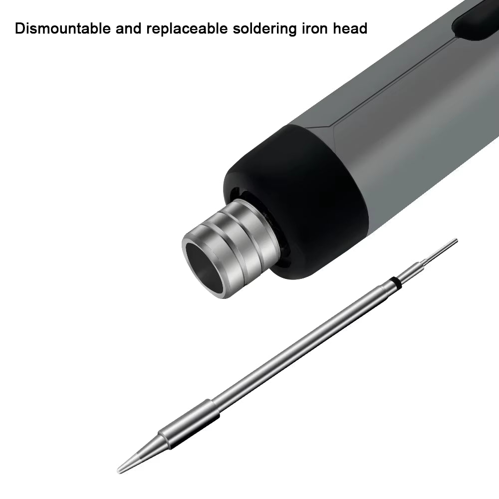 USB Soldering Iron Mini Small Soldering Iron Set Portable Household Type-C Interface 800Mah Battery Adjustable Temperature