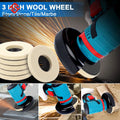 SIFANG 50Mm/75Mm Wool Polishing Wheel Polishing Pads Angle Grinder Wheel Felt Polishing Disc for Metal Marble Glass Ceramic 1PC